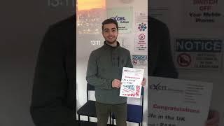 Excel College Congratulate Our Student Omet for Passing LIFE IN THE UK TEST