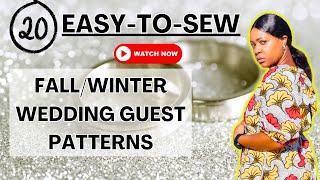 #573: SEW YOUR OWN FALL WEDDING GUEST DRESS:  20 Easy-to-Sew Patterns to Try NOW!