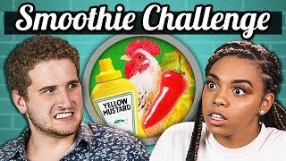 SMOOTHIE CHALLENGE!!! (Gross Ingredients) | College Kids Vs. Food