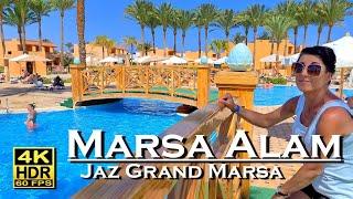 Marsa Alam Jaz Grand Marsa - Hotel, Bar, Restaurant, Food 4K 60fps HDR  Walking Tour  Egypt 