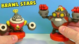 BRAWL STARS Robo Mike and Tik with Clay