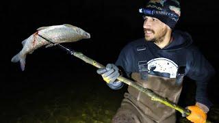 NIGHT Spearfishing for Alaska's Whitefish | Cabin Trip & Inflatable Jet Raft