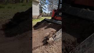 Breaking ground a new driveway install! Check out the full video! #kubota #skidsteer #driveway