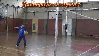 Школски сервис Одбојка Критериум - Under hand serve Volleyball Assessment Criteria