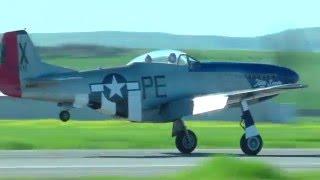 North American Aviation P-51 Mustang over Hollister