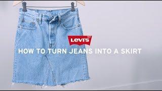 How to Make a Skirt From Jeans - DIY Denim Skirt | Levi's