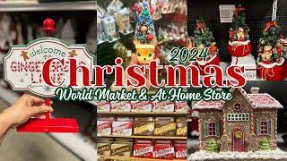 CHRISTMAS 2024 DECOR AT WORLD MARKET & AT HOME STORE! Gingerbread decor, Classic Christmas