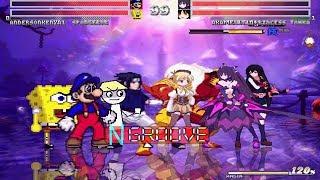 Team andersonkenya1 vs Team Amaterachu1 Part 2 MUGEN Request 4v4 Battle!!!