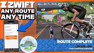 ZWIFT Tip: Ride Any Route at Any Time - The EASY Way!