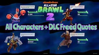 Nickelodeon All-Star Brawl 2: All Characters + DLC Freed Quotes