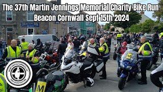 Martin Jennings Memorial Motorcycle Run 2024 Beacon Village Cornwall England