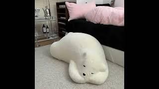 북극곰,푸바오의 러블리함 + 편안함을 장착한 플로어 쿠션 