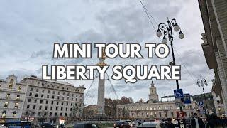 MINI TOUR TO LIBERTY SQUARE | Tbilisi, Georgia | #farahsfoodntips #new