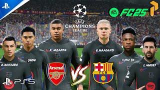 FC 25 - Arsenal Vs. Barcelona Ft. Ronaldo, Messi, Mbappe | Final Champions 24/25 | PS5™ [4K60]