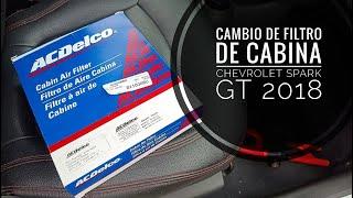 CABIN FILTER CHANGE (AIR CONDITIONING) CHEVROLET SPARK GT 2018