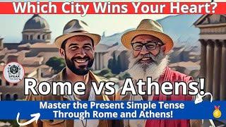 ROME VS ATHENS! Which City Wins Your Heart? Master the Present Simple Tense Through Rome and Athens!