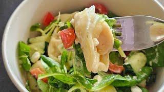 Tortelloni Salatası | Bol sebzeli, diyete uygun ve doyurucu bir lezzet