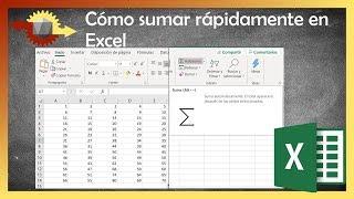 Cómo sumar filas y columnas rápidamente en Excel