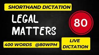 Legal Dictation {Exercise-80}  #jkssbsteno Live dictation....