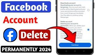 Delete Fb Account Permanently | How To Delete Facebook Account | Facebook Id Delete Kaise kare 2024