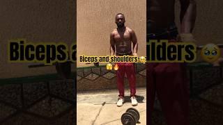 Biceps and shoulders workouts #motivation #gymexcercise #gymworkout #sports #short #shortvideo