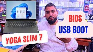 USB Boot on Lenovo Yoga Slim 7 | BIOS Access and Configuration Explained