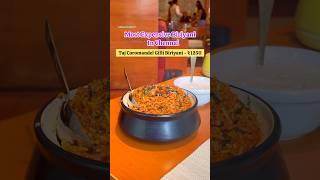 Most Expensive Biriyani in Chennai | Taj Coromandel Gilli Briyani | Mutton Biriyani | #shorts