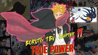 boruto two blue vortex chapter 11 explanation  in telugu  | himawari true power | boruto goat ?