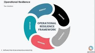 Operational resilience Framework - Gieom Ops Central