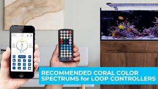 Recomended Coral Color Spectrum Settings for LOOP Controllers