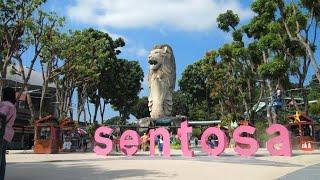 Vlog 17 Sentosa Island Singapore siloso Beach tourist place (1/4) #sentosasingapore