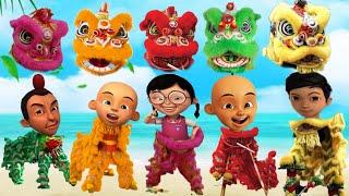 SERU!!! UPIN IPIN dan SAHABAT, ADIT SOPO JARWO BERUBAH MENJADI BARONGSAI WARNA WARNI Ep8