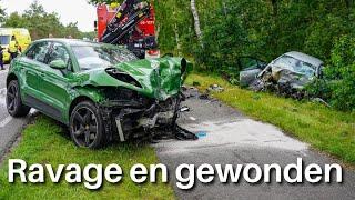 Vier gewonden en grote ravage na ernstig ongeval