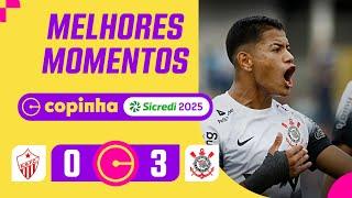 RIO BRANCO-AC 0 X 3 CORINTHIANS | MELHORES MOMENTOS | RODADA 2 | FASE DE GRUPOS | COPINHA 2025