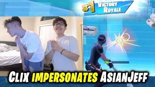 Clix takes over AsianJeff's stream & impersonates AsianJeff! *FUNNY*