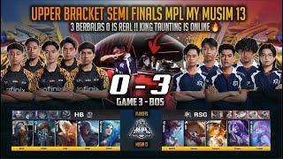 3 - 0 IS REAL !! RIPPO IS ONLINE HOMEBOIS VS RSG MY GAME 3 UB SEMI FINALS MPL MY S13 MOBILE LEGENDS