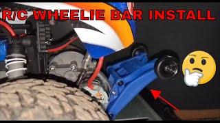 Traxxas Stampede gets a WHEELIE BAR installed!