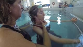 Rehabilitation at Helen Hayes Hospital after a traumatic bicycle accident using aquatic therapy.
