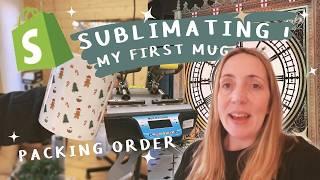 My First Sublimation Mug + Packing an Order | Blenheim Palace Neverland Christmas Display Vlog