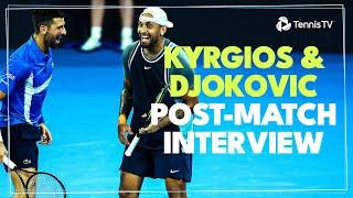 Novak Djokovic & Nick Kyrgios Reflect On Their Doubles | Brisbane 2025