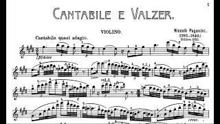 Paganini: Cantabile e Valz  Op.19  MS 45 (Sheet Music)