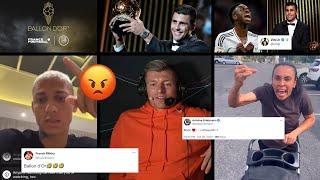 Football Players React To Rodri Winning The Ballon d'Or over Vinicius Jr.