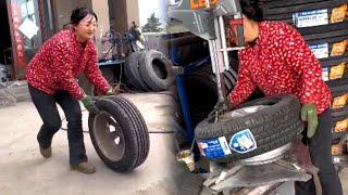 Puncture Tire Replacement