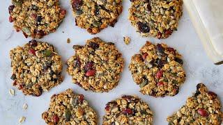 The HEALTHIEST Breakfast Cookies (Sugar-Free, Vegan, Gluten-Free)