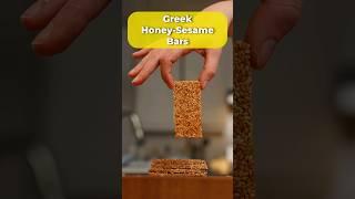 Make your own Honey Sesame Bars!  #easyrecipe #sesame #snacks #shorts