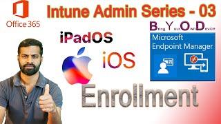 Microsoft Intune Endpoint Manager MEM | iOS, iPadOS enrollment | MDM | Enroll  iPhone | Admin Part-3