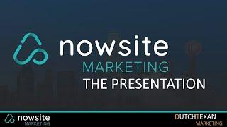 Nowsite Marketing Customer & Affiliate Opportunity Presentation | May, 2021