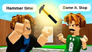 HAMMER TIME  (ROBLOX Brookhaven RP - FUNNY MOMENTS)