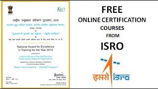 Free Online Certificate Courses by ISRO