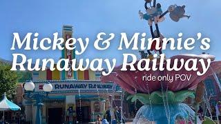 DISNEYLAND | Mickey & Minnie’s Runaway Railway [ride only - no pre-show] | full ride POV | 2024 ️